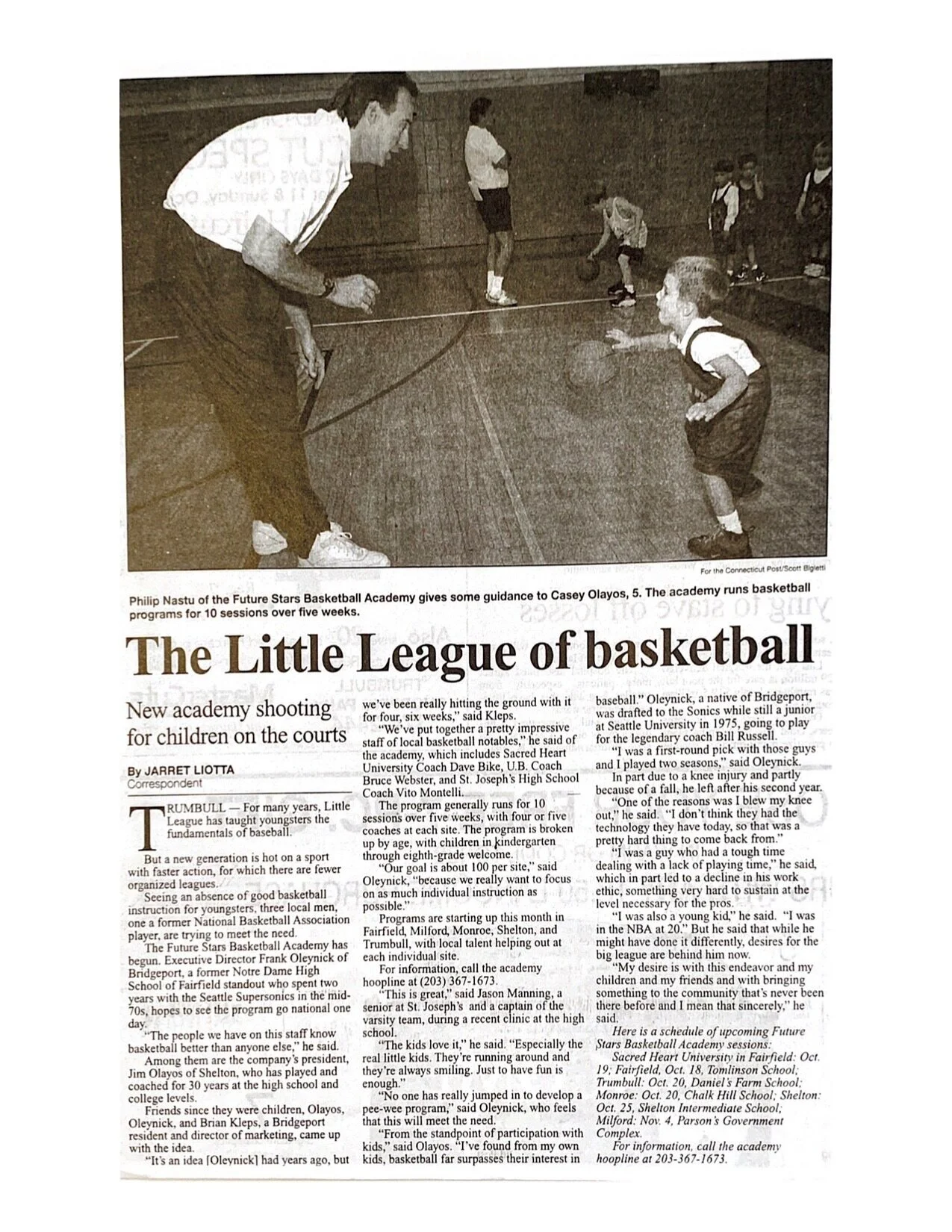 Connecticut Post — The Little League of Basketball